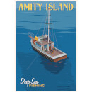Jaws "Deep Sea Fishing" by Steve Thomas Limited Edition 13 x 19 Inch Fine Art Giclee - SDCC Exclusive