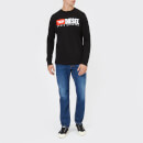 Diesel Men's T-Just Long Sleeve Division T-Shirt - Black