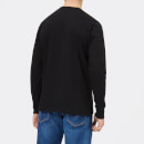 Diesel Men's T-Just Long Sleeve Division T-Shirt - Black