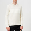 Helmut Lang Men's Crew Neck Knitted Jumper - White