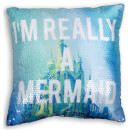 Little Mermaid Sequin Shellfie Square Cushion