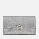 Rebecca Minkoff Women's Metallic Jean Clutch Bag - Silver