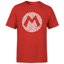 Nintendo Super Mario Mario Items Logo Men's T-Shirt - Red