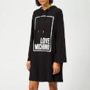 Love Moschino Women's Logo Box Sweater Dress - Black