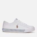 Polo Ralph Lauren Kids' Easten Tumbled Leather Trainers - White/Multi