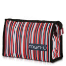 men-ü Stripes Toiletry Bag – Blue/Red/White