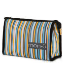men-ü Stripes Toiletry Bag – Grey/Blue/Yellow