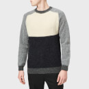 Howlin' Men's Pannelled Crew Knitted Jumper - Cream
