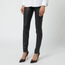Emporio Armani Women's Coated Denim J20 High Rise Skinny Jeans - Black