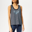 Emporio Armani Women's Stripe Vest - Dark Blue