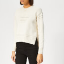 Emporio Armani Women's Logo Knitted Jumper - Cream