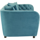 Fifty Five South Riva 3 Seat Sofa - Blue Velvet