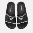 Emporio Armani Women's Slide Sandals - Black/White
