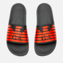 Emporio Armani Men's Zup Slide Sandals - Black/Black/Mandarin