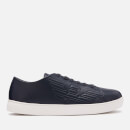 Emporio Armani Men's Stan Leather Low Top Trainers - Night