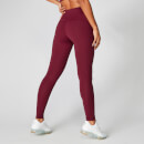 Power Legíny Do Fitka - Červené - XS - Oxblood