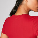 Top corto a maniche corte Power - Cremisi - XS - Crimson