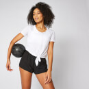 Maglia a maniche corte con nodo - Bianco - XS - Bianco