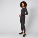 Inspire Seamless Long-Sleeve Top - Black - XS