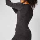 Inspire Seamless Long-Sleeve Top - Black - XS