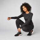 Inspire Seamless Long-Sleeve Top - Black - XS