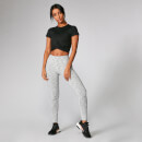 Power Short Sleeve Crop Top - Black - XS - Black
