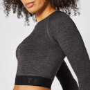 Top Corto Sin Costuras Inspire - Negro - XS