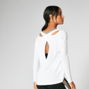 Split Long-Sleeve T-Shirt - White - XS - White