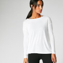Split Long-Sleeve T-Shirt - White - XS - White