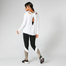 Split Long-Sleeve T-Shirt - White - XS - White