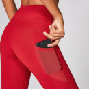 Leggings Power Mesh - Cremisi - XS - Crimson