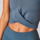 Myprotein Power Short Sleeve Crop Top - Dark Indigo - L