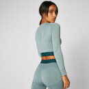 Inspire Seamless Crop Top - Teal - XS