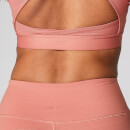 Power Cross Back Sports Bra - Copper Rose - XS