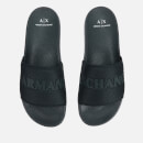 Armani Exchange Men's Mesh Slide Sandals - Dress Blue