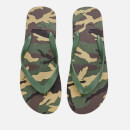 Armani Exchange Men's Printed Flip Flops - Military Green