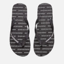 Armani Exchange Men's Printed Flip Flops - Black