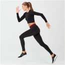 Shape Seamless Crop Top - Black
