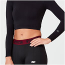 Shape Seamless Crop Top - Black