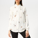 Joules Women's Elvina Long Sleeve Shirt - Cream Dogs