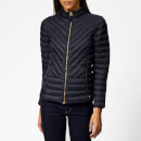 Joules Women's Elodie Chevron Quilted Jacket - Marine Navy