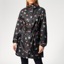Joules Women's Golightly Waterproof Packaway Jacket - Navy Dogs
