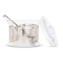 Tom Dixon Tank Ice Bucket with Tongs - Platinum Stripe