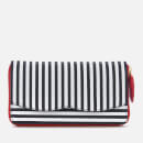 Lulu Guinness Women's Stripe Continental Wallet - Black/Chalk