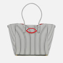 Lulu Guinness Women's Large Cupids Bow Sofia Tote Bag - Black/Chalk