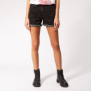 McQ Alexander McQueen Women's Denim Hotpants - Black Leopard