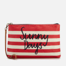 Joules Women's Sunny Days Clutch Bag - Red Stripe