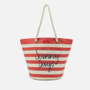 Joules Women's Seaside Summer Bag - Red Stripe Sunny