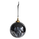 Nkuku Danoa Giant Round Bauble - Aged Smoke/Black