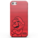 Nintendo Super Mario Mario Retro Colour Line Art Phone Case for iPhone and Android